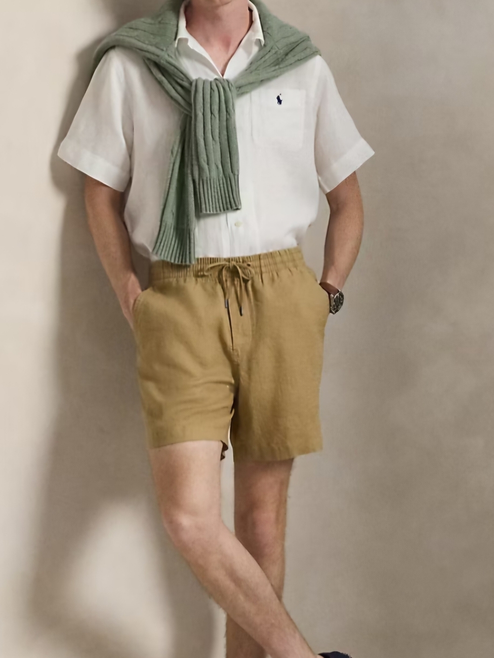 Polo by Ralph Lauren White Preppy Short-Sleeve Cotton Button-Down  Navy Pony - Picture 4 of 5